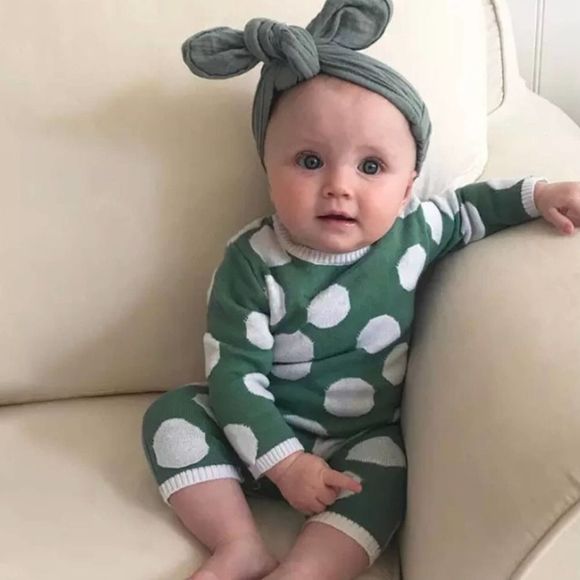 Boutique Other - New sweater knit romper baby boy or girl 9 months